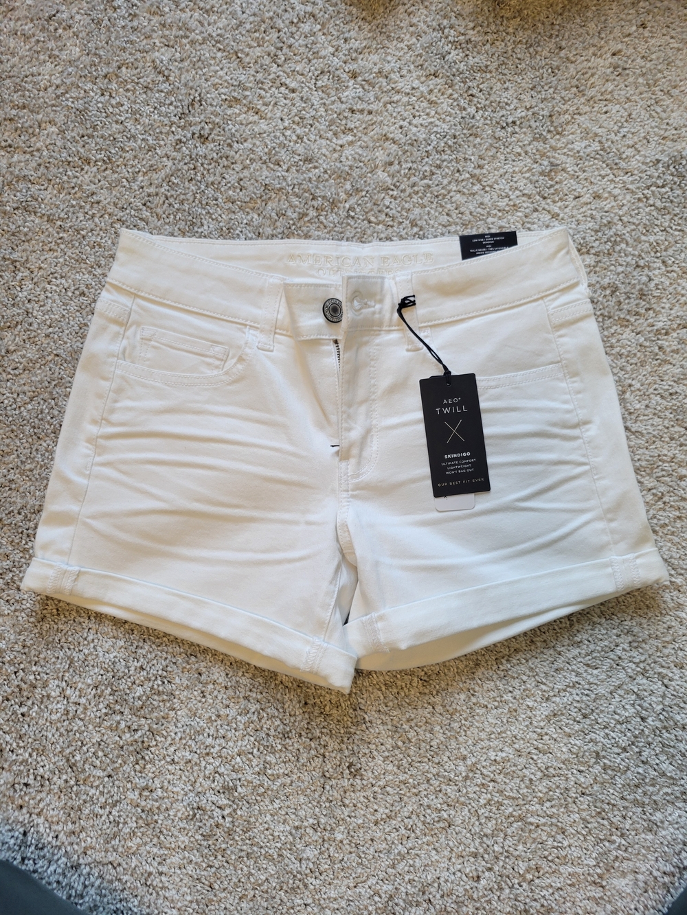 American Eagle Outfitters White Twill Women's Shorts